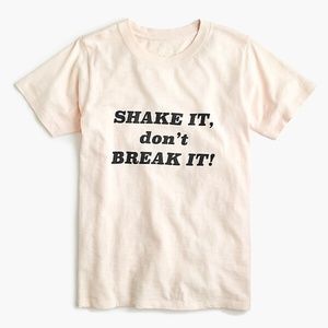J. Crew NWT "Shake it, Don't Break it" Shirt Sz M